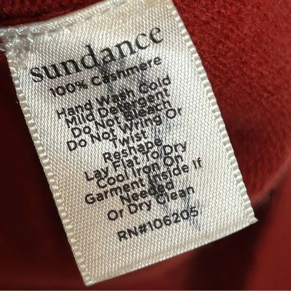 NWT Sundance Tillie Cashmere Long Sleeve Sweater Dress Small Red - Picture 11 of 12